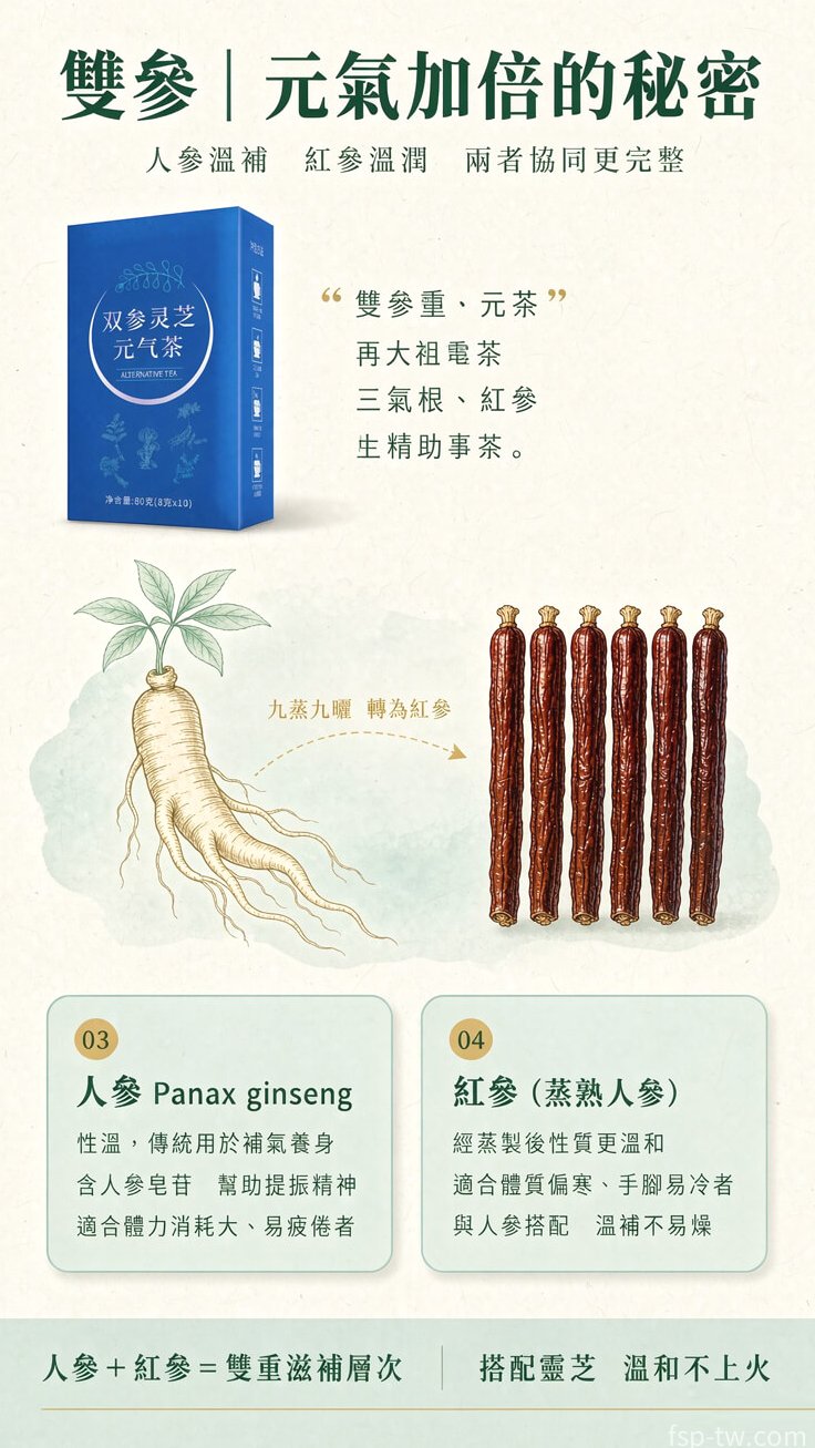 雙參靈芝元氣茶產品介紹